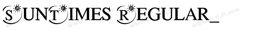 SunTimes Regular字体转换